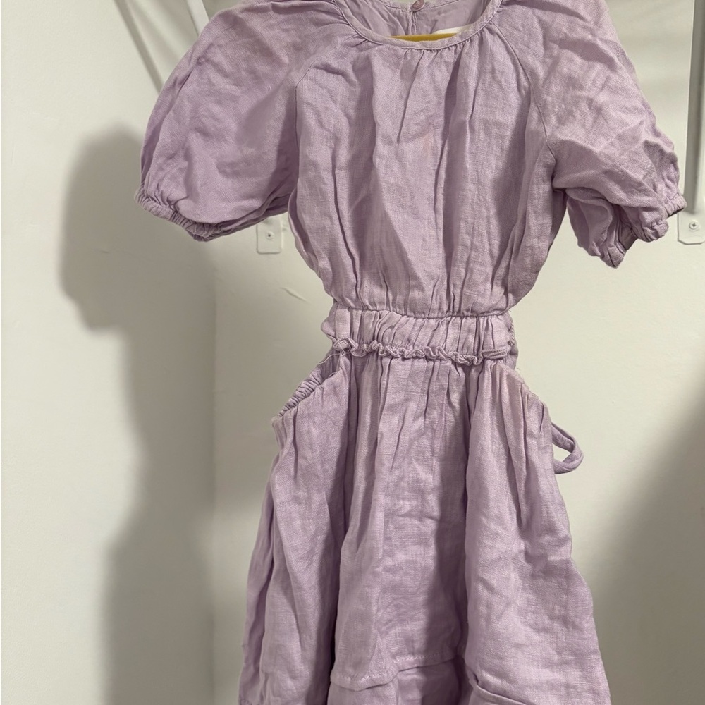 Zara Lilac Puff Sleeve Dress